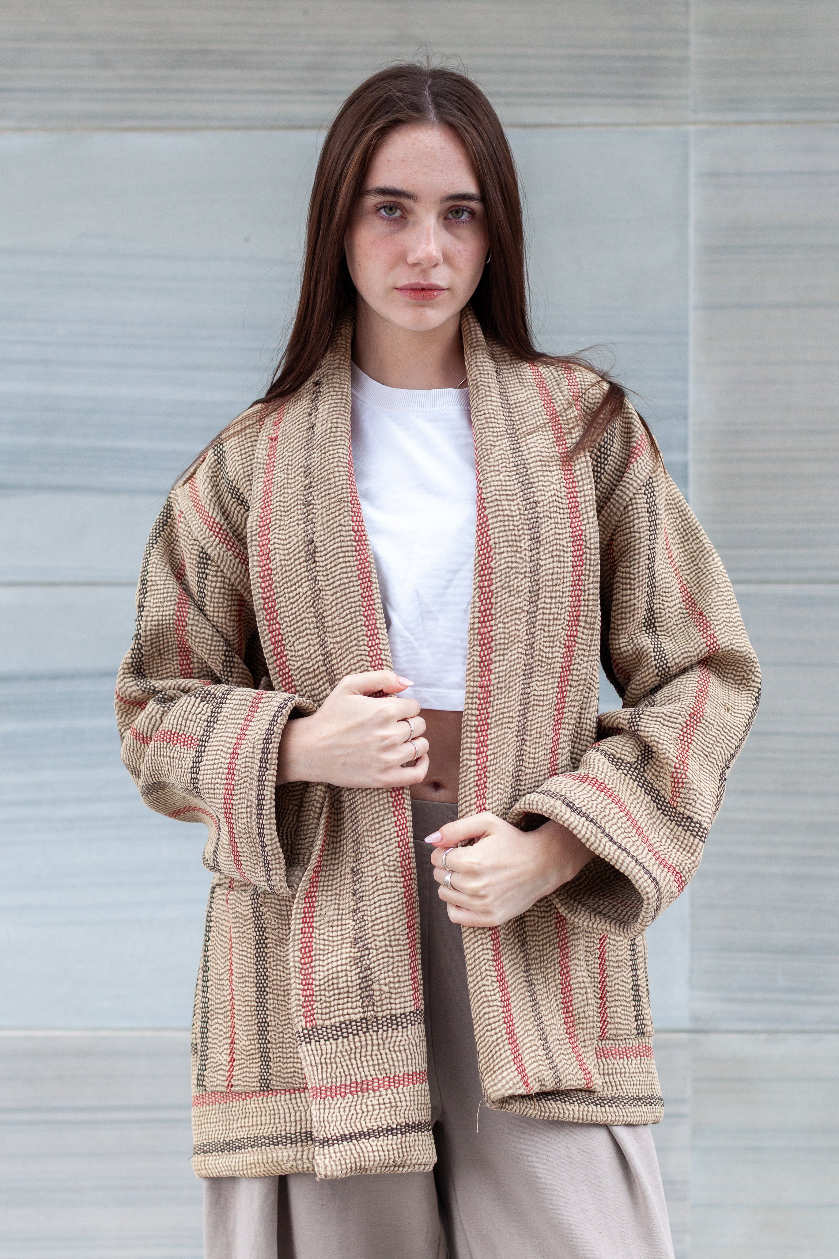 Saco quilted Hem