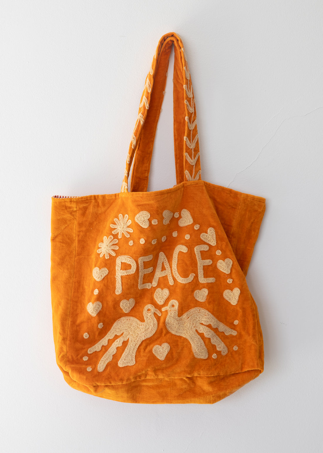 Tote Velvet Bordada Santra