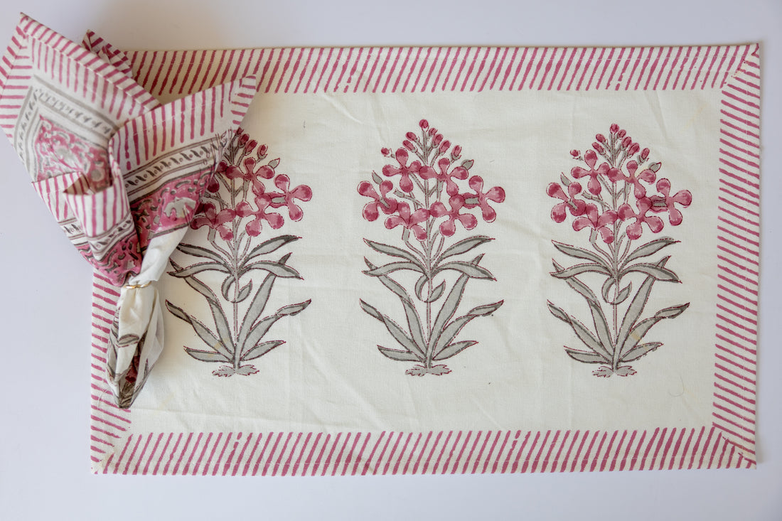 Set Nanda (6 individuales + 6 servilletas)