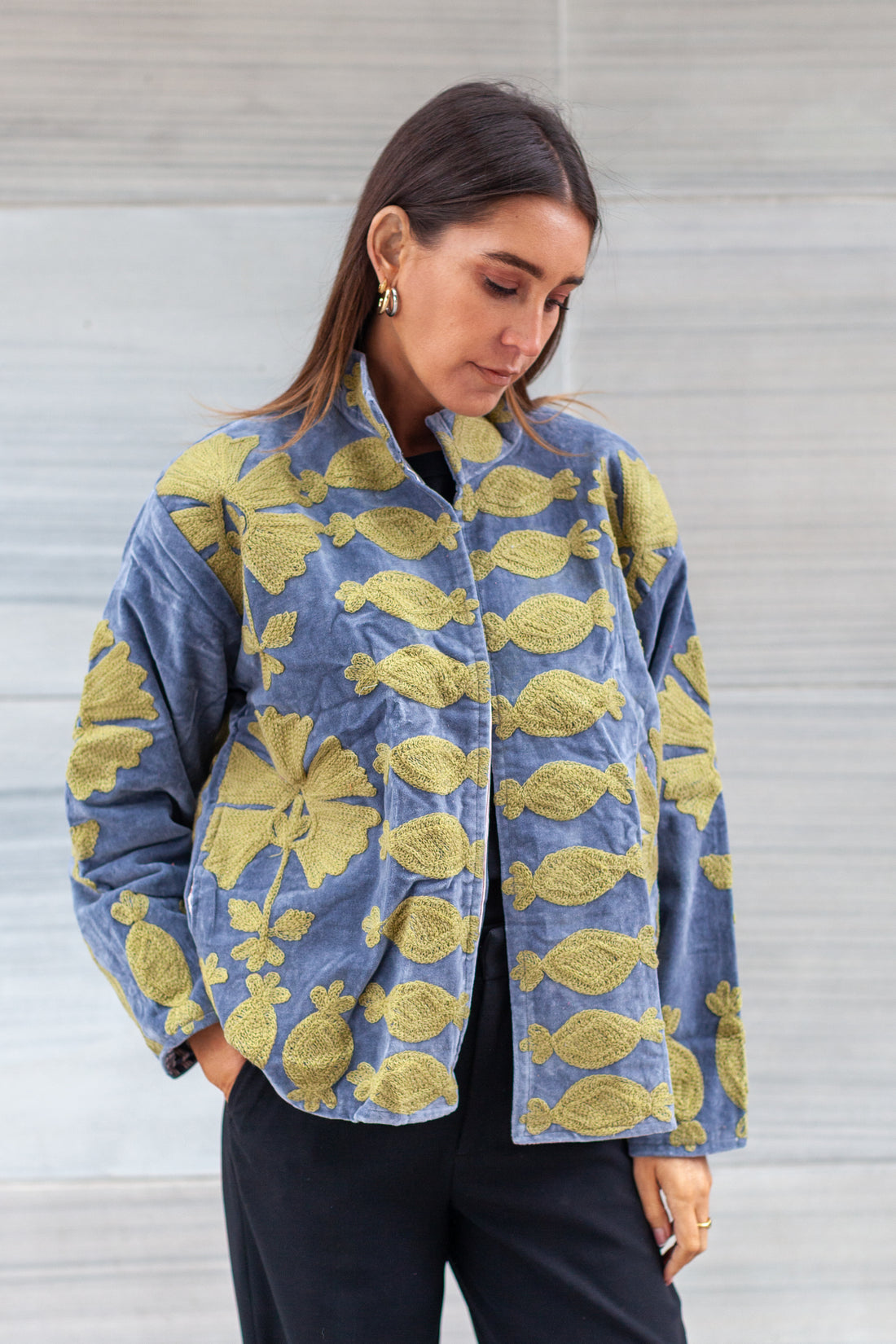 Saco terciopelo Ishita