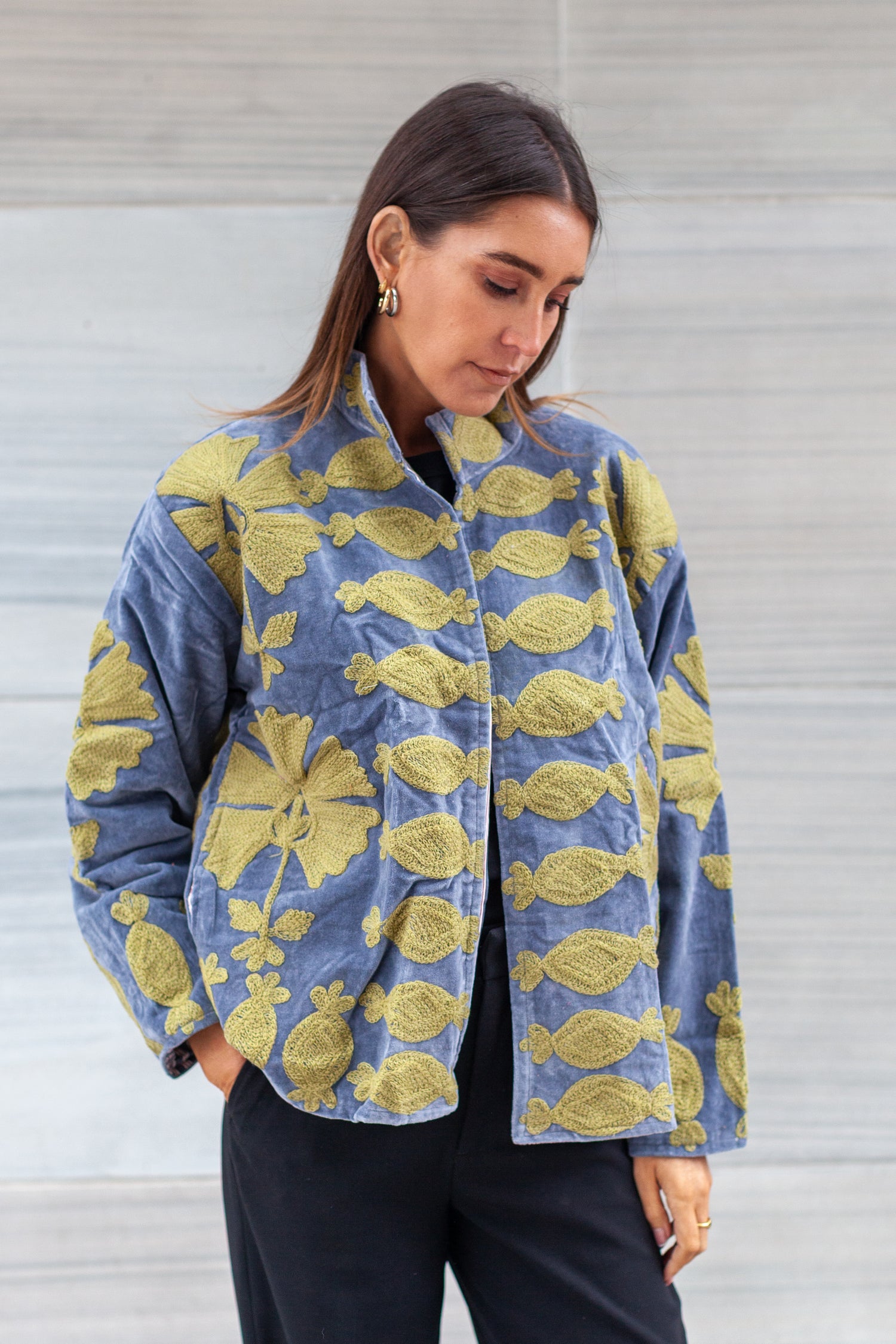 Saco terciopelo Ishita