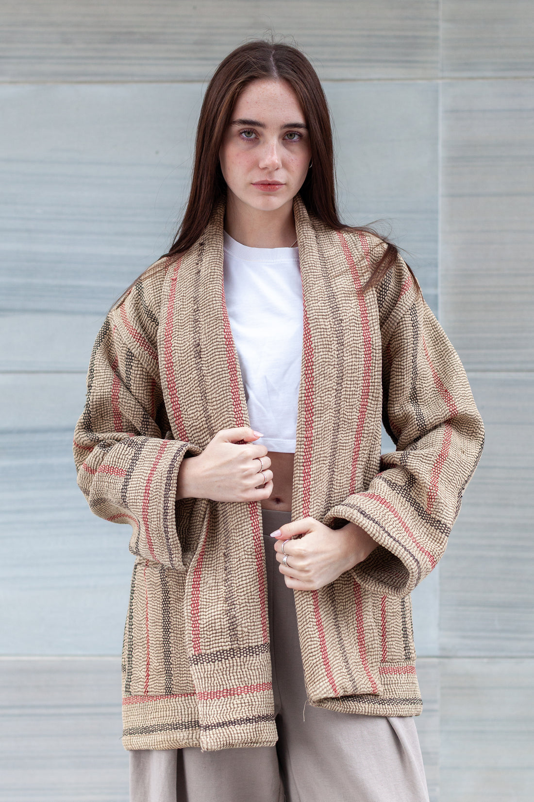 Saco quilted Hem