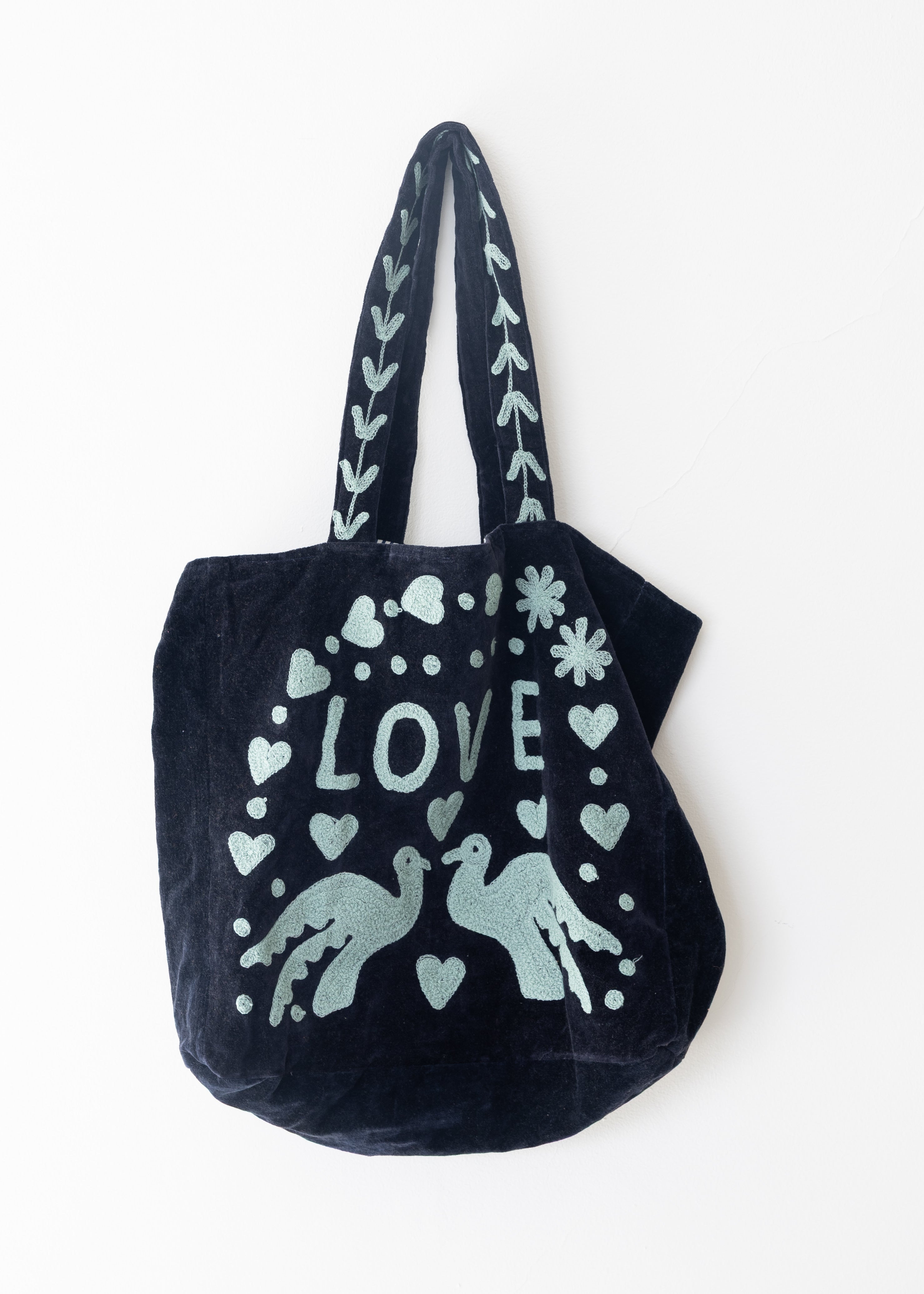 Tote Velvet Bordada Aakash