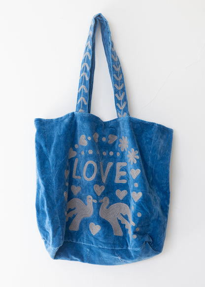 Tote Velvet Bordada Dhusar