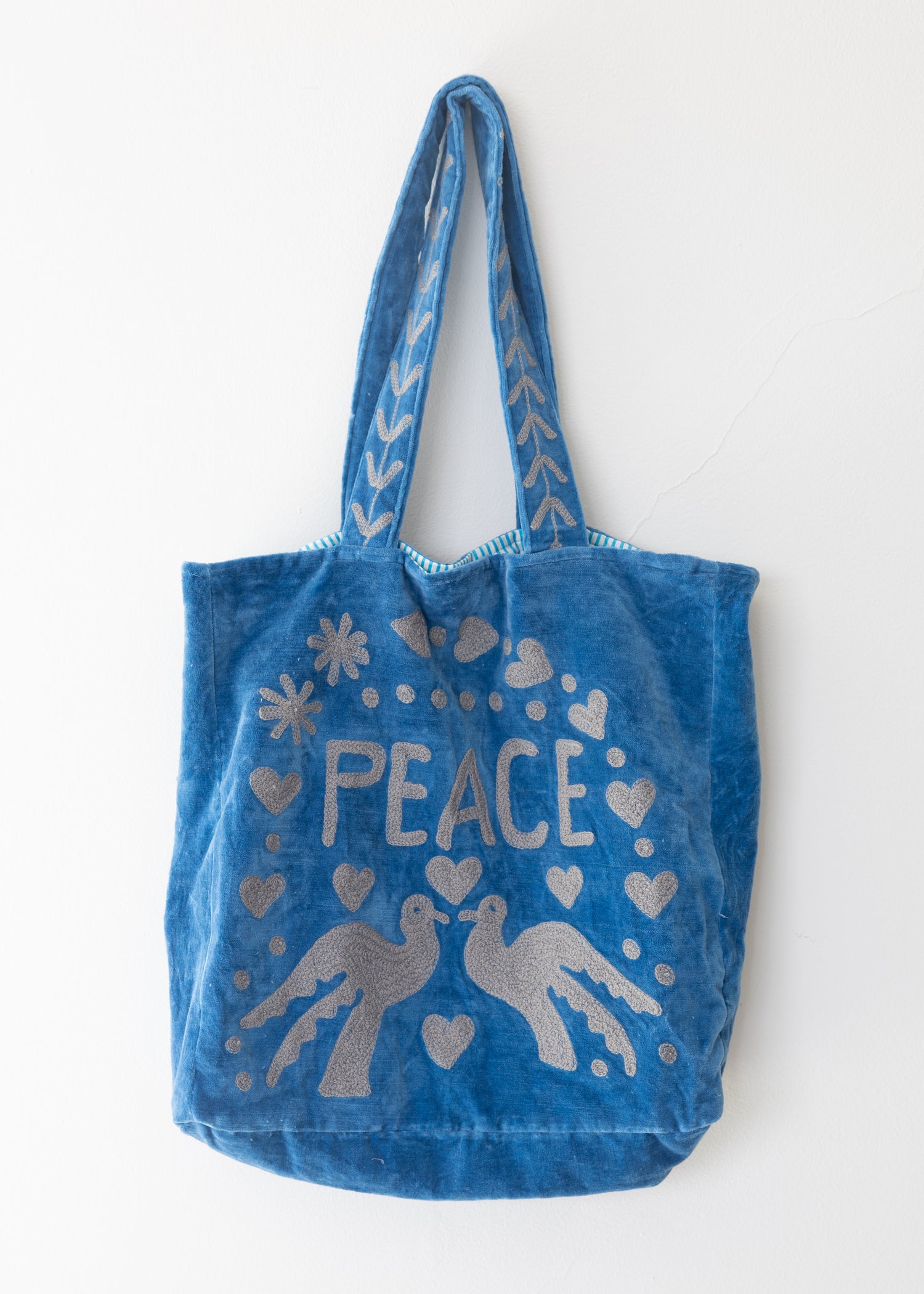 Tote Velvet Bordada Dhusar