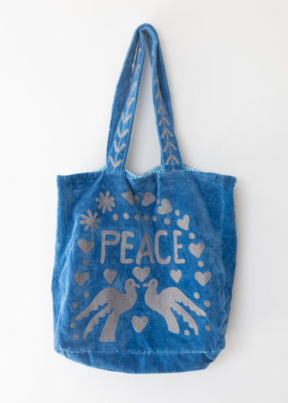 Tote Velvet Bordada Dhusar