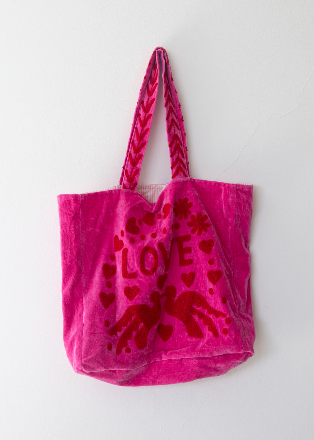 Tote Velvet Bordada Gulabi