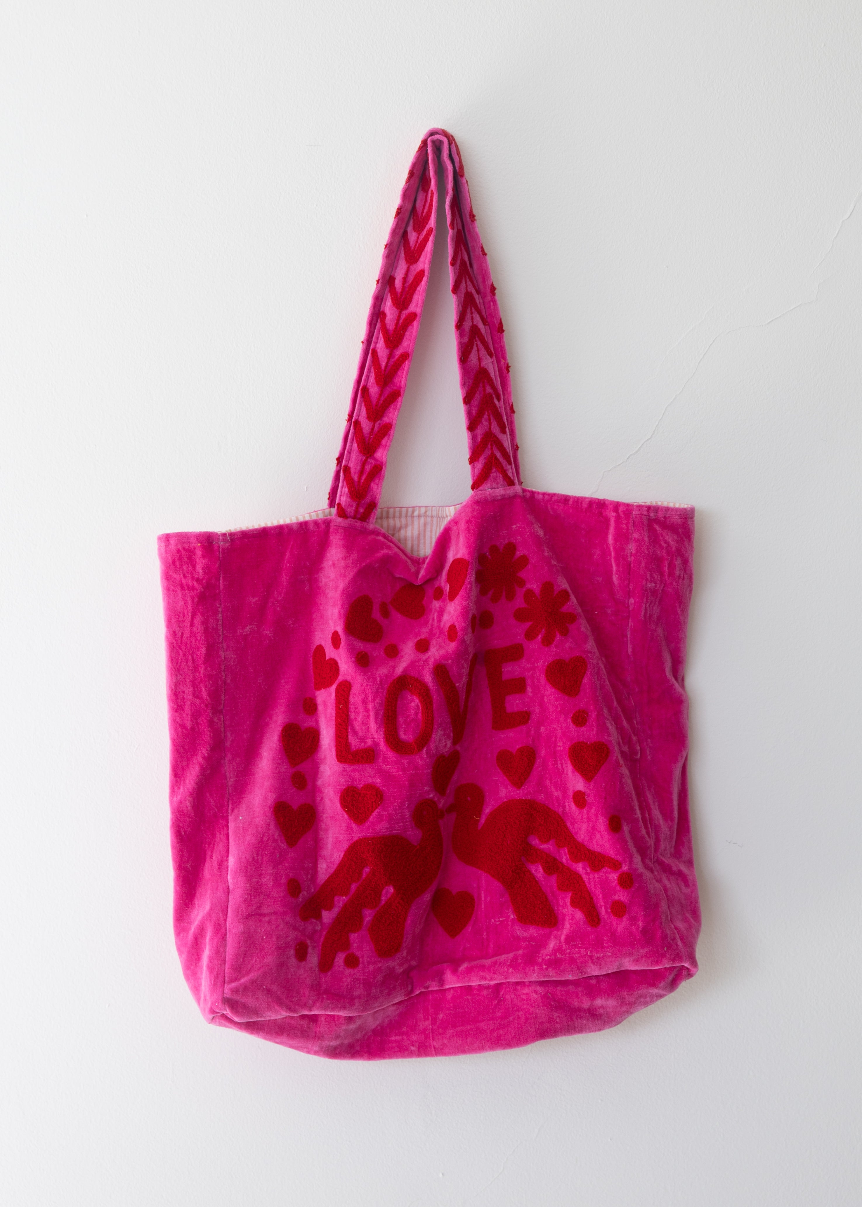 Tote Velvet Bordada Gulabi