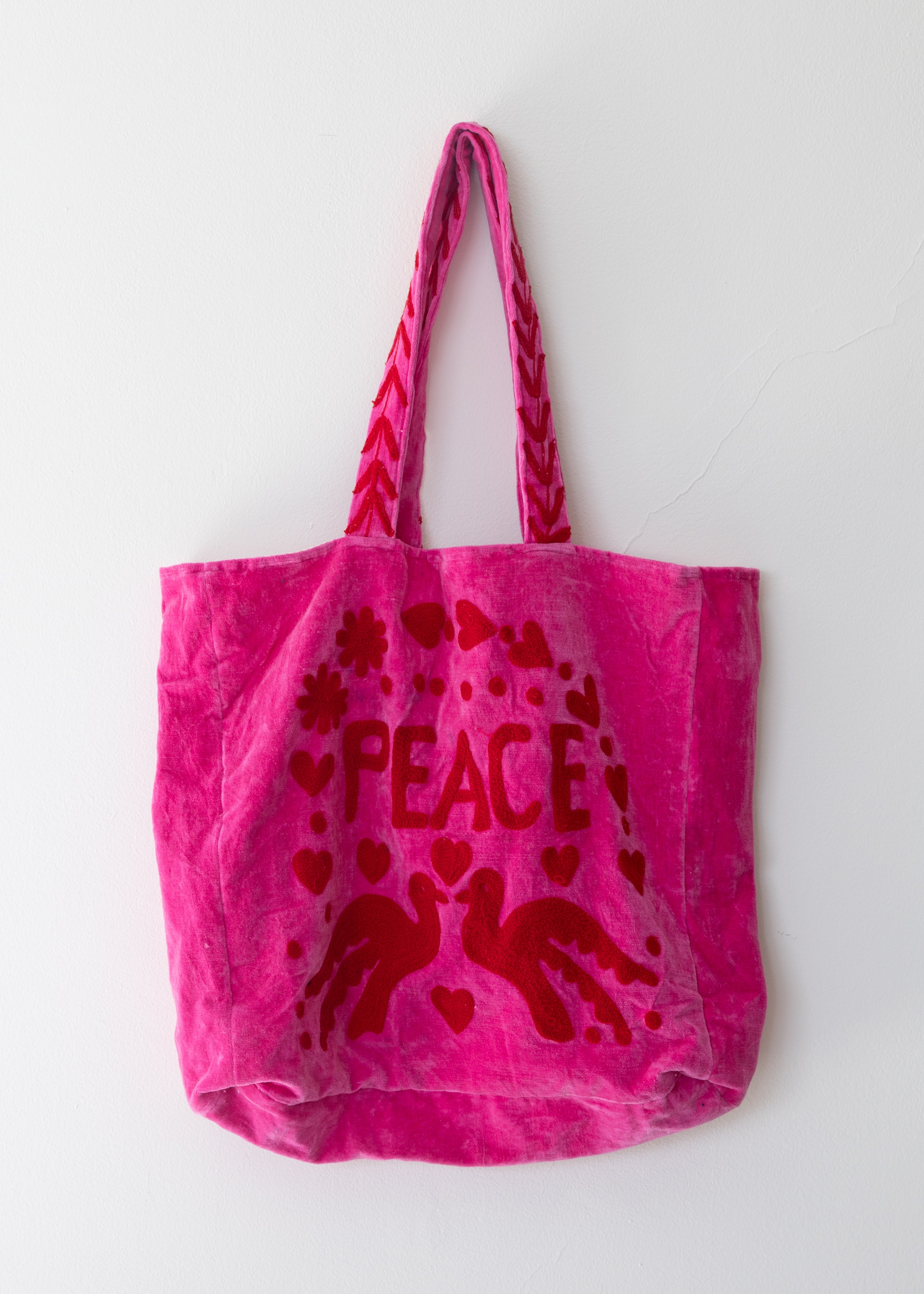 Tote Velvet Bordada Gulabi